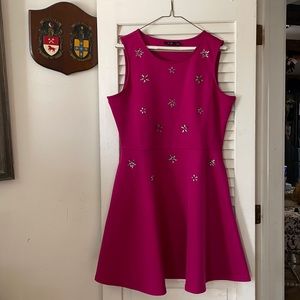 Pink Dress with Flower Gemstones